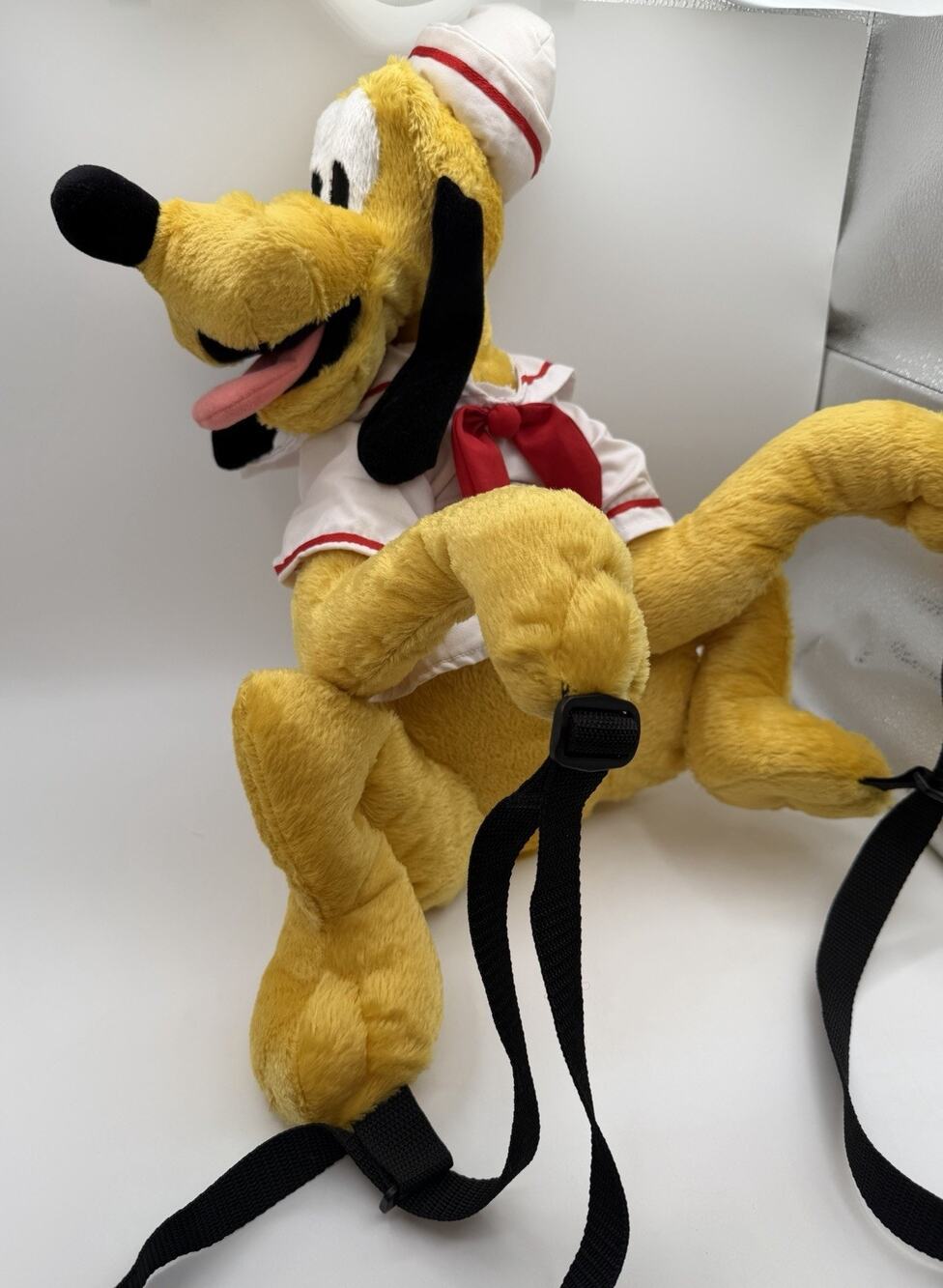 Disney Cruise Line Pluto Sailor Plush Backpack Adjustable Straps
